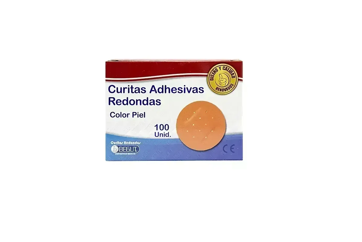 CURAS REDONDAS COLOR PIEL X 100 UNID SEV