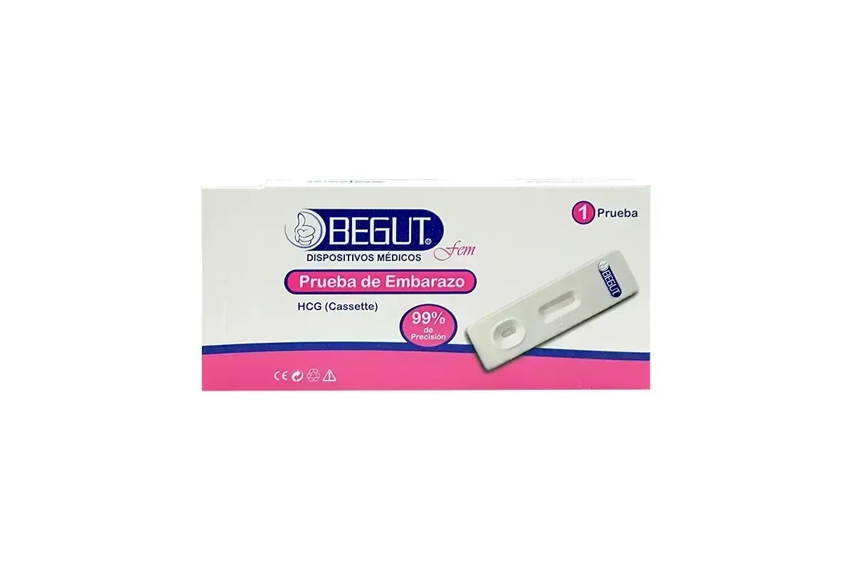 PRUEBA DE EMBARAZO HCG CASSETTE BEGUT X