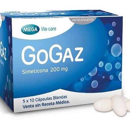 GOGAZ X 50 CAPS (SIMETICONA 200MG)