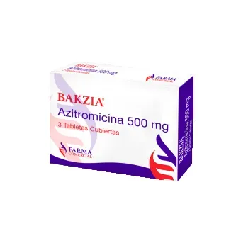 BAKZIA ( AZITROMICINA) 500MG X 3 TABS