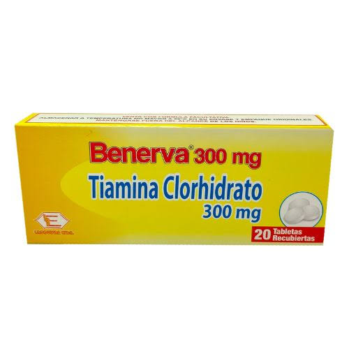 BENERVA 300 MG CAJA X 20 TAB (TIAMINA)