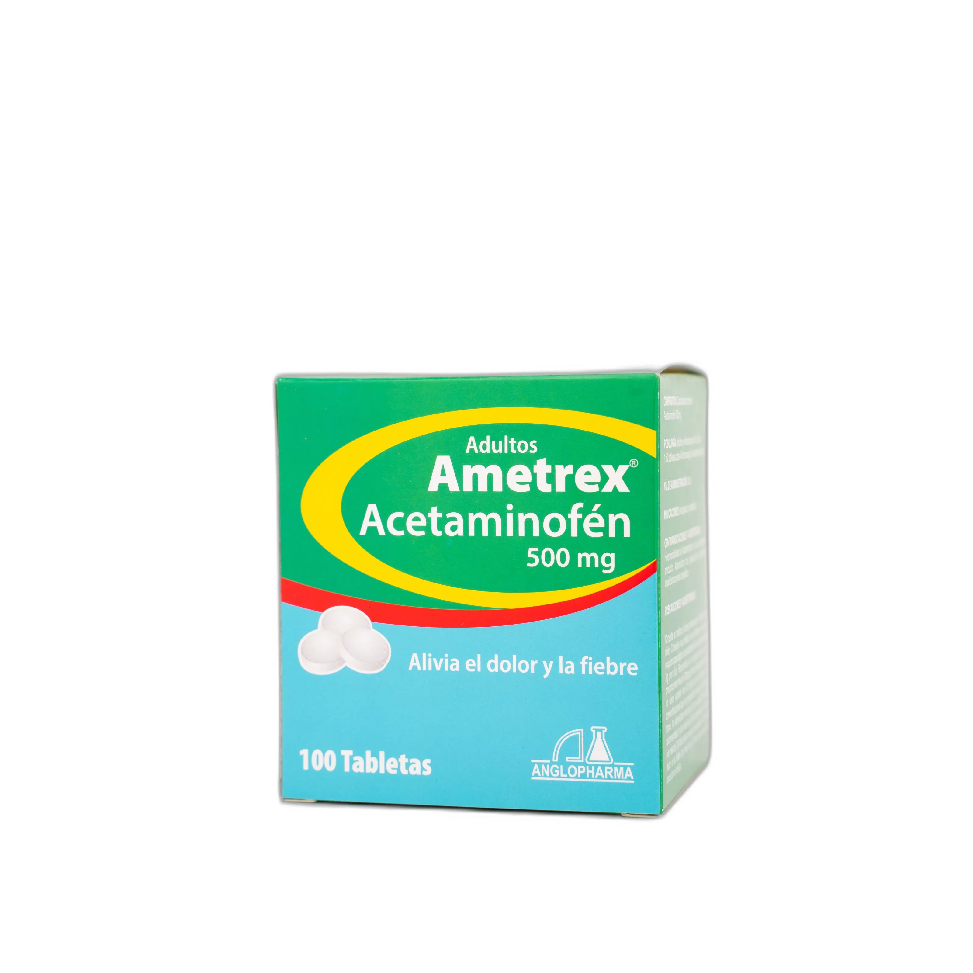 AMETREX(ACETAMINOFEN) 500MG X100 TAB ANG