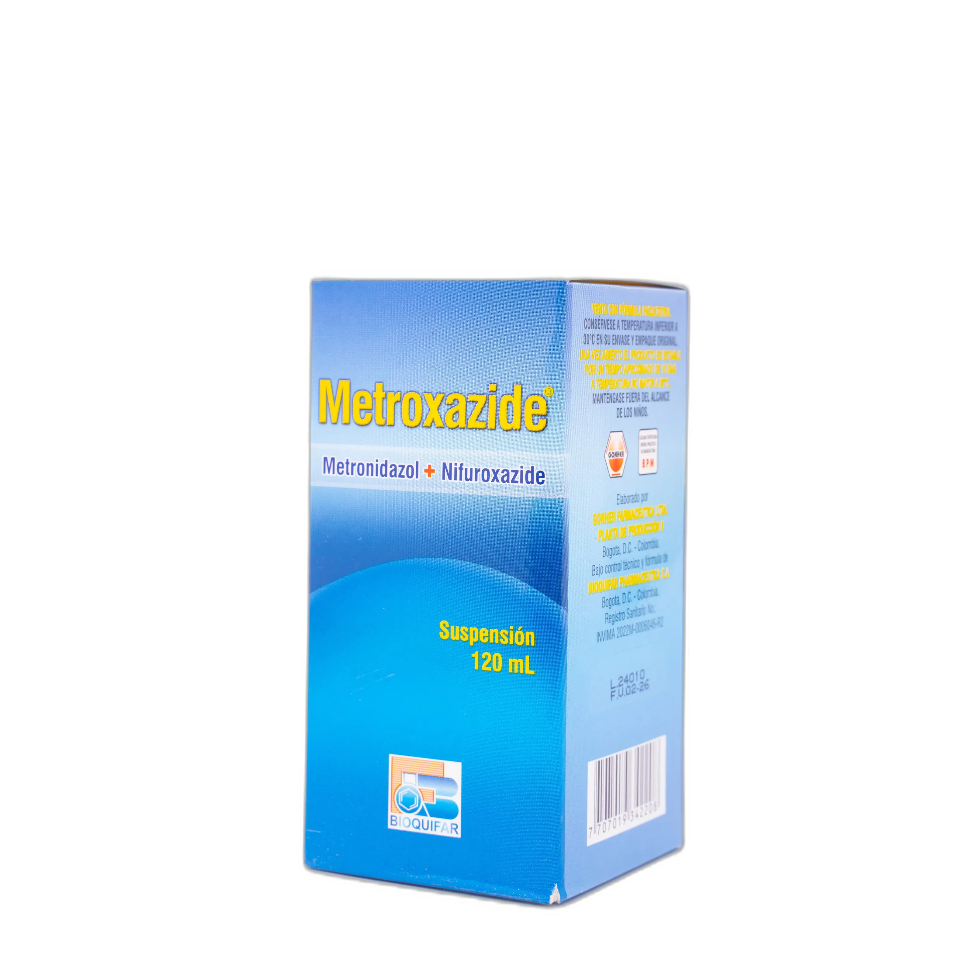 METROXAZIDE  FRASCO X 120 ML SUSP LABQUI