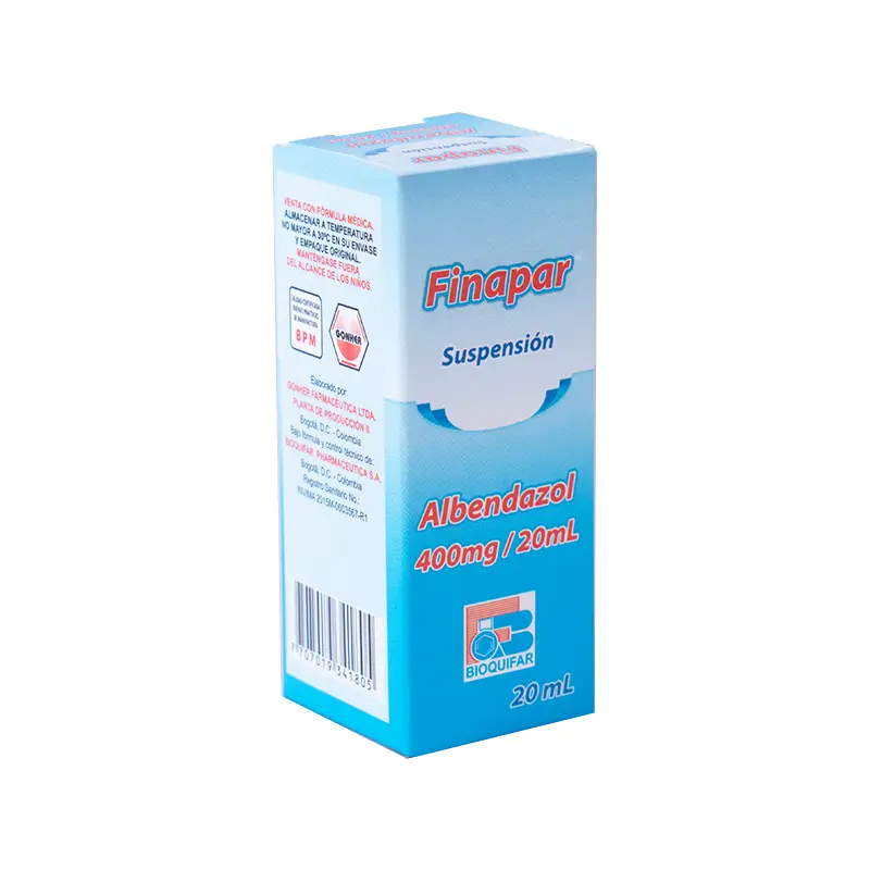 FINAPAR 400MG FRASCO X 20 ML LABQUIFAR