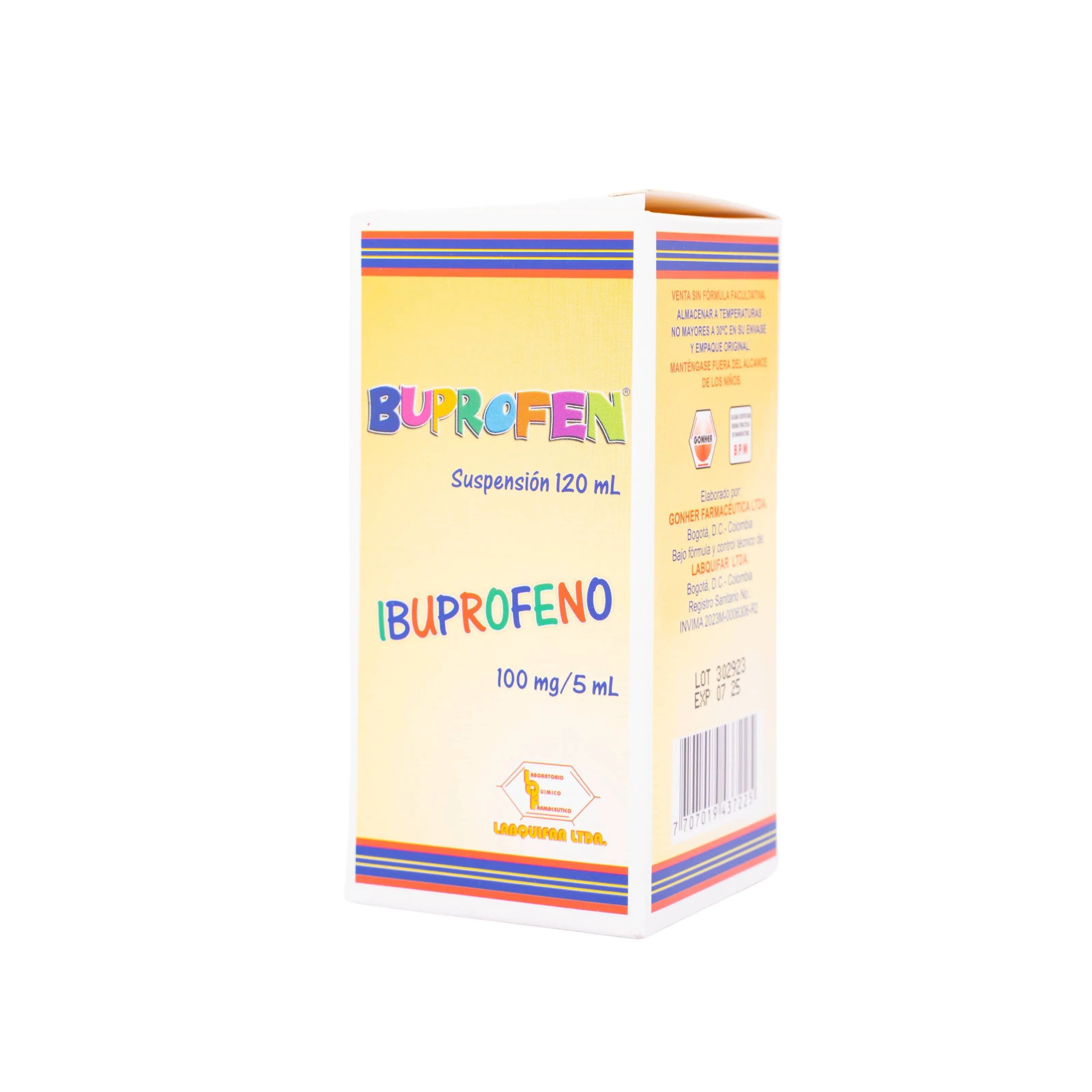 BUPROFEN (IBUPROFENO) 100 MG X 120 ML