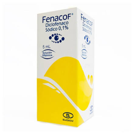 FENACOF (DICLOFENACO) 0.1% SOL. OFTA X 5