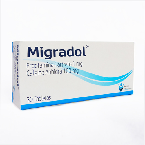 MIGRADOL X 30TABS (ERGOTAMINA 1MG + CAFE