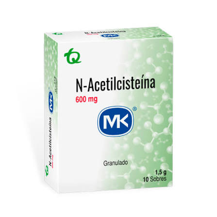 N-ACETILCISTEINA 600MG X 10 SOB MK