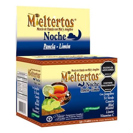 MIELTERTOS GRIPA NOCHE PANELA LIMON X 24