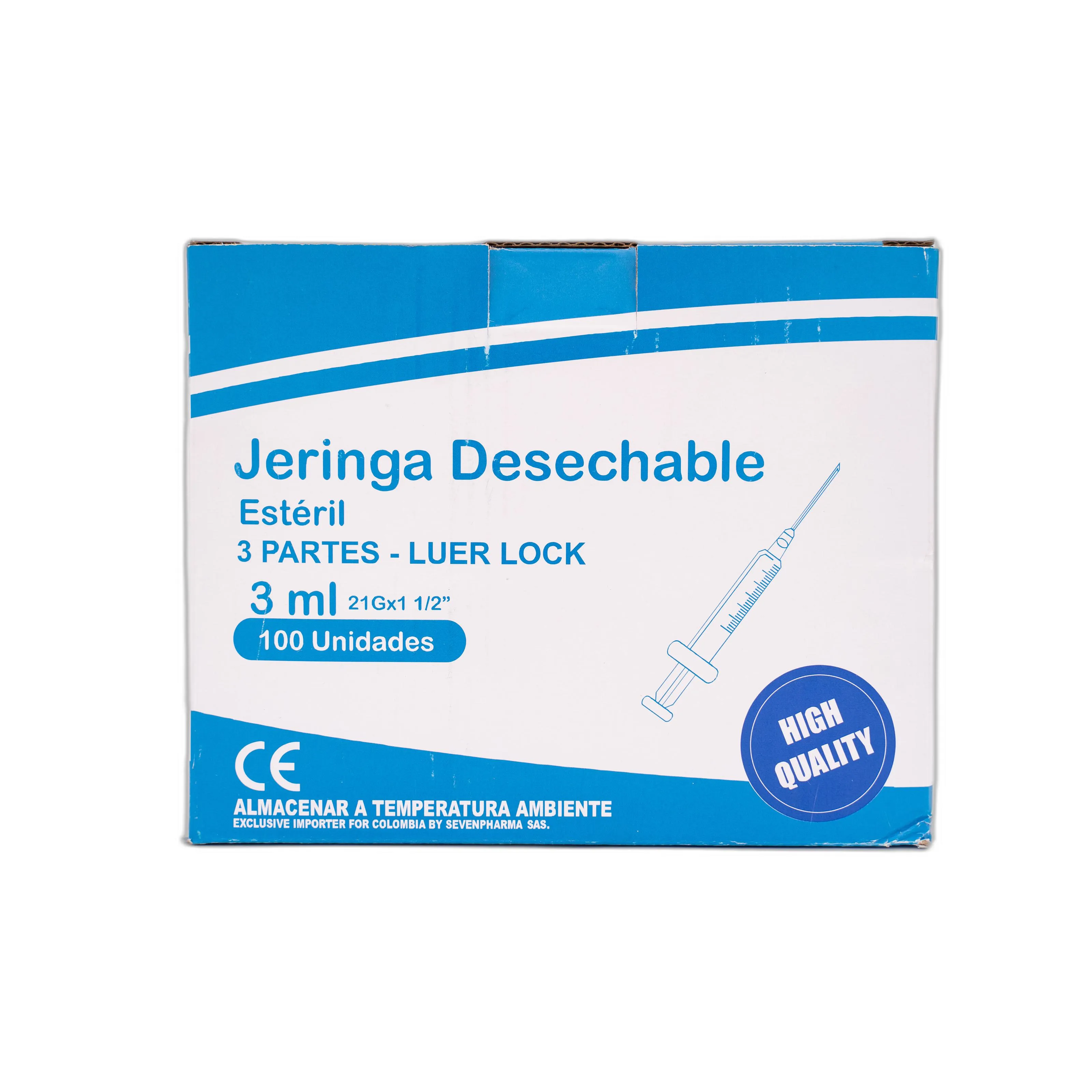 JERINGA 3 ML 21G X 100 UND BEGUT