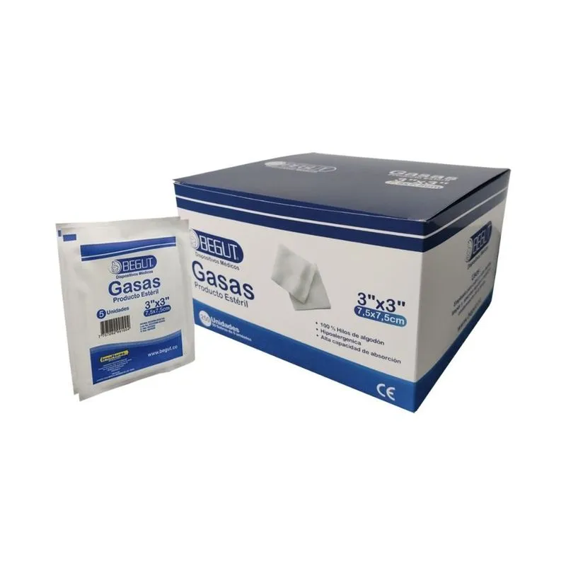 GASA ESTERIL 3X3 X 50 PAQ -250 UNI BEGUT