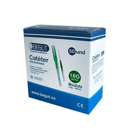 CATETER INTRAVENOSO - 18G -- BEGUT