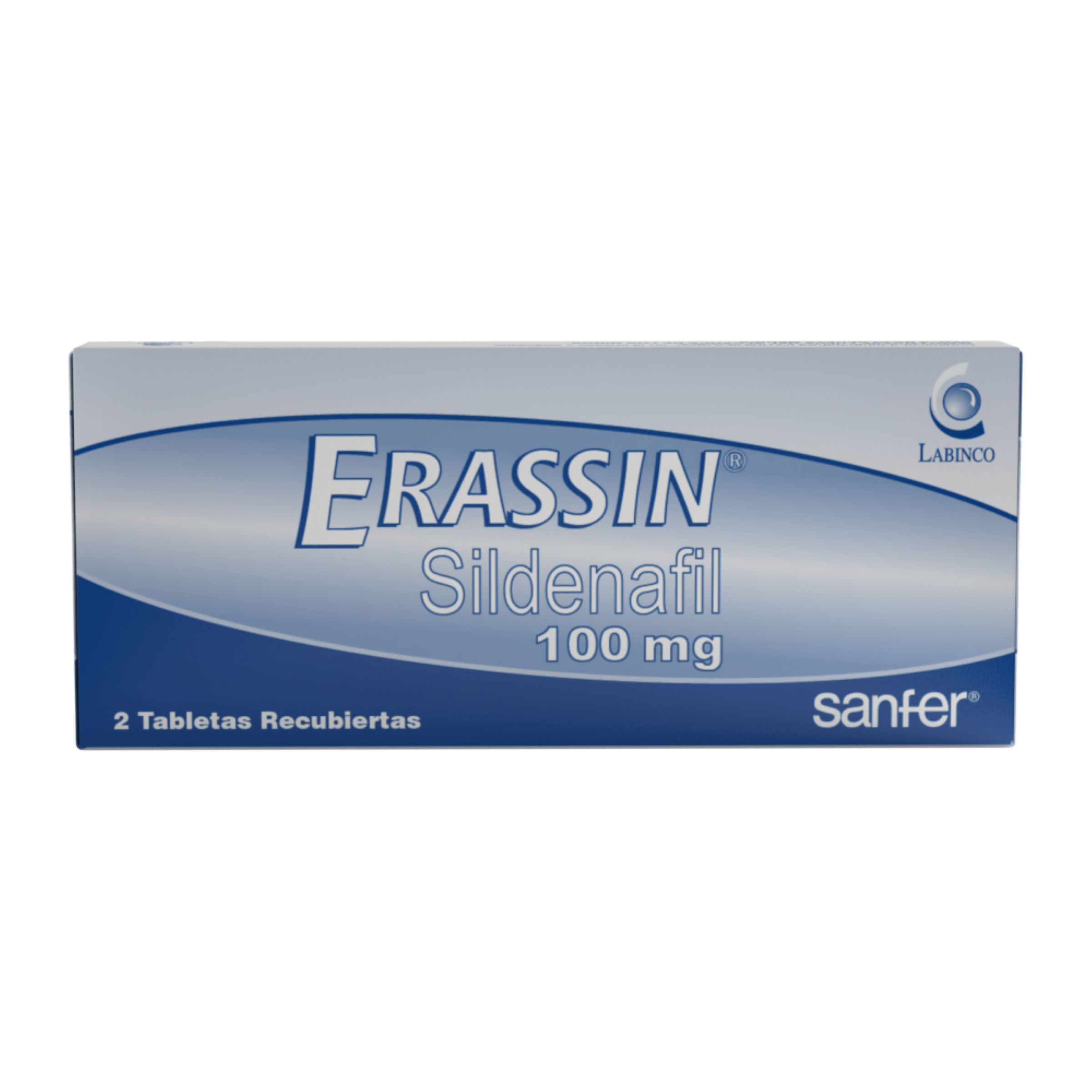 ERASSIN (SILDENAFIL) 100 MG CAJA X 2 TAB