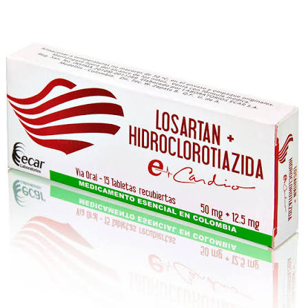 LOSARTAN + HIDROCLOROTIAZIDA  X 30 TAB E