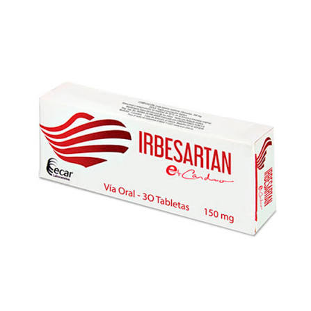 IRBESARTAN DE 300MG X 30 TAB ECAR