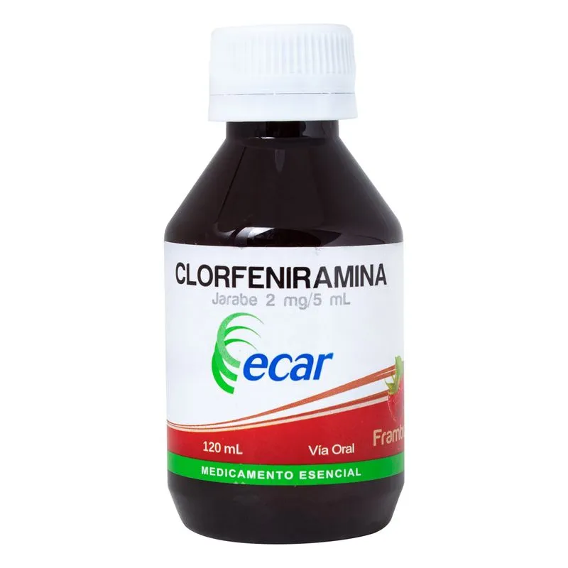 CLORFENIRAMINA 2MG/5ML JBE X 120ML ECAR
