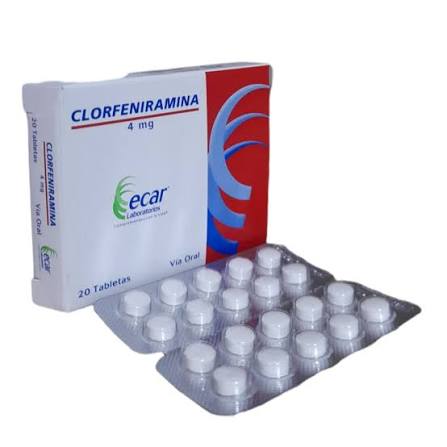 CLORFENIRAMINA 4MG X 20 TABS ECAR