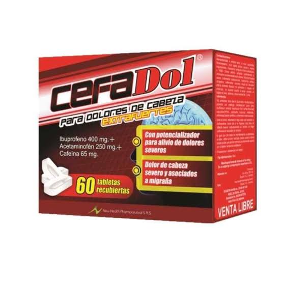 CEFADOL (IBUP+ACET+CAF) X 60 TABS