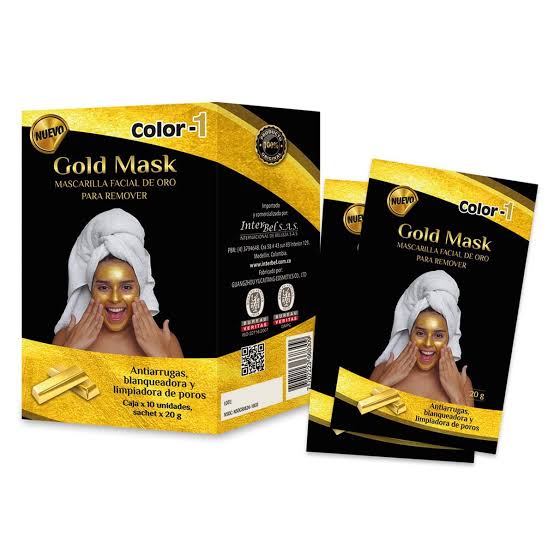 MASCARILLA GOLD MASK X 10 SOB COLOR-1