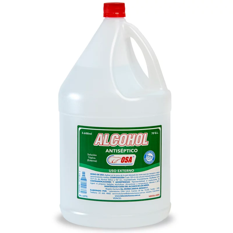ALCOHOL ANTISÉPTICO OSA X 3600ML
