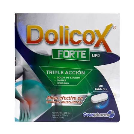 DOLICOX FORTE MAX-ACET-NAP-CAFE X 48 TBL