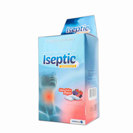 ISEPTIC GARGANTA X 96 TAB FRUT. ROJOS ME