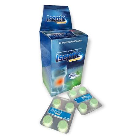 ISEPTIC GARGANTA X 96 TAB MENTA MEDICBRA