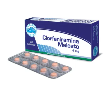 CLORFENIRAMINA 4 MG TABLETAS X 20 COAS
