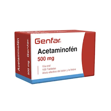 ACETAMINOFEN 500 MG X 100 TB GENFAR