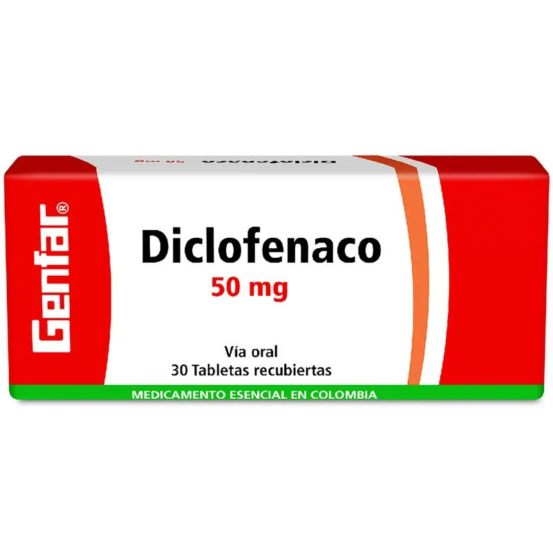 DICLOFENACO 50 MG X 30 TABS GENFAR