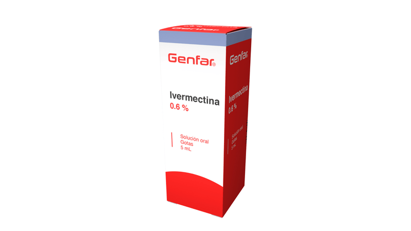 IVERMECTINA 0.6% SOLUCION ORAL5ML GENFAR