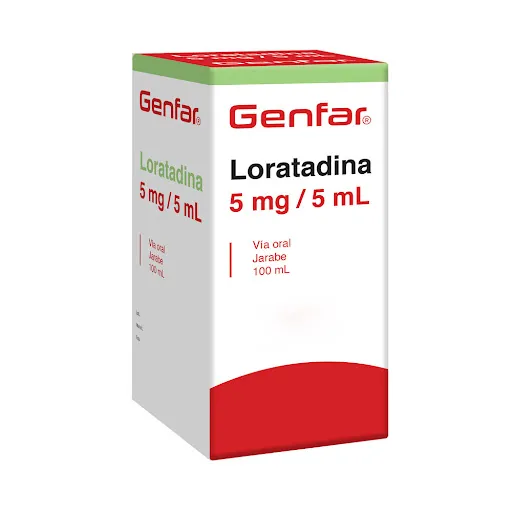 LORATADINA 5MG / 5 ML X 100 ML GENFAR