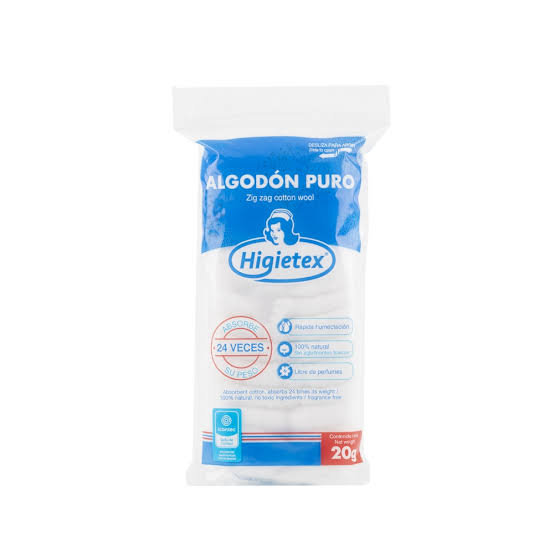 ALGODON X 20 GRAMOS HIGIETEX