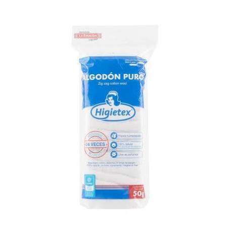ALGODON X 50 GRAMOS HIGIETEX