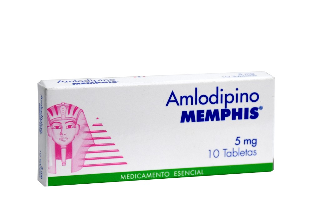 AMLODIPINO 5 MG X 10 TABLETAS MEMPHIS
