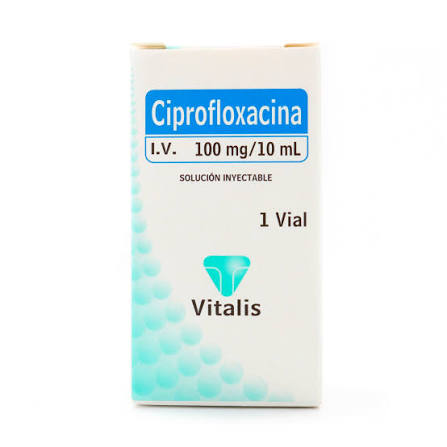 CIPROFLOXACINA 100MG/10ML X 1 AMPOLLA VI
