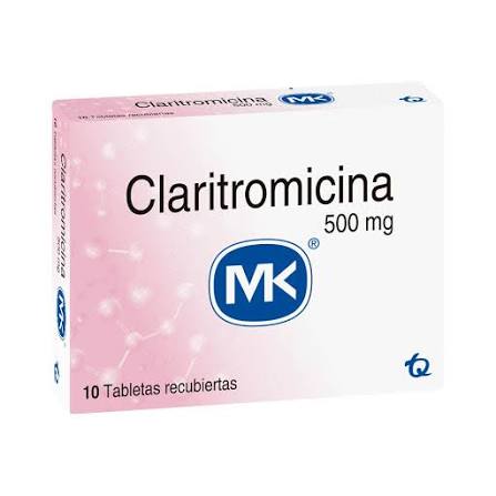 CLARITROMICINA 500MG X 10 TABS MK