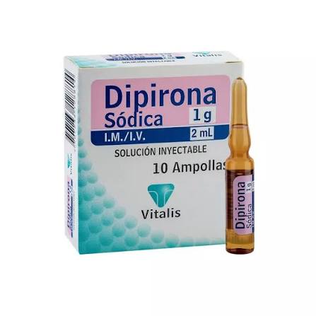 DIPIRONA SODICA 1G/2ML X 10 AMP VITALIS