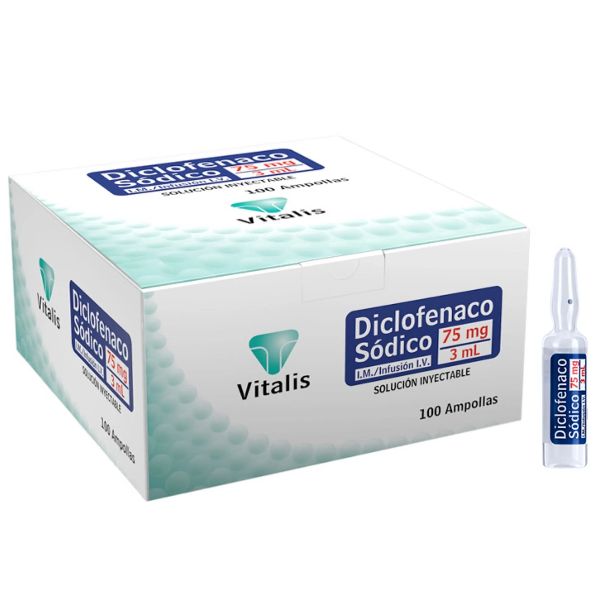 DICLOFENACO 75MG/3ML X 100 AMP VITALIS