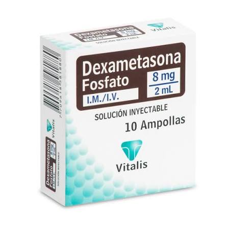 DEXAMETASONA 8 MG/2ML X 10 VITALIS