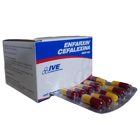 ENFARXIN " CEFALEXINA" 500 MG X 100 CAP