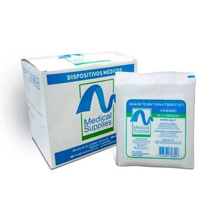 GASA ESTERIL NO TEJIDA 7.5X7.5  X 20 SBR