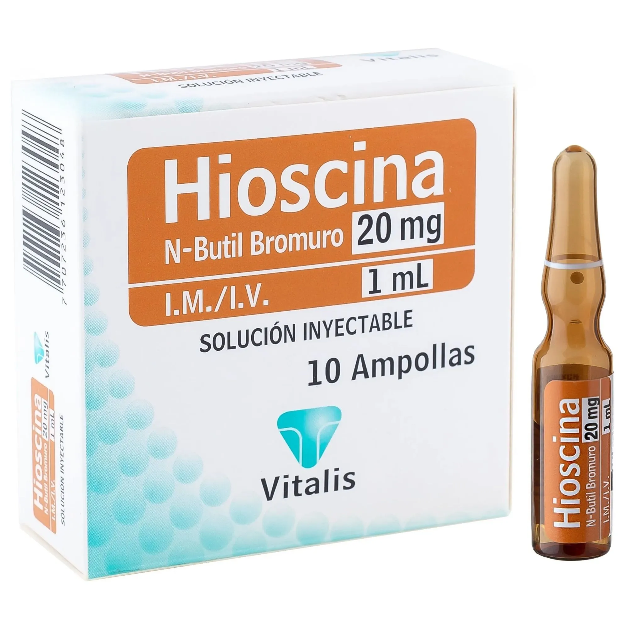 HIOSCINA N-BUTIL 20MG/1ML X10 AMP VITALI