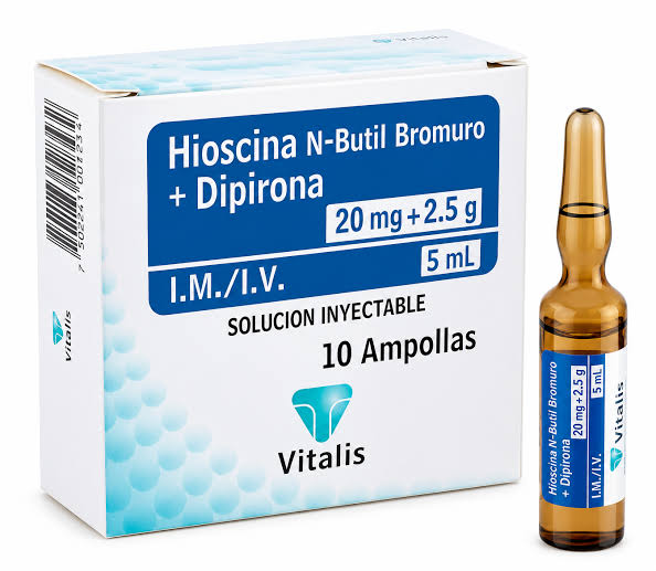 HIOSCINA + DIPIRONA 20MG/2.5G X 1O AMP