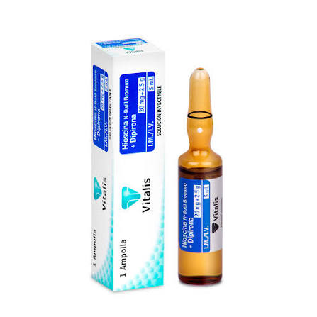 HIOSCINA+ DIPIRONA 20MG/2.5G X 5ML X 1 A