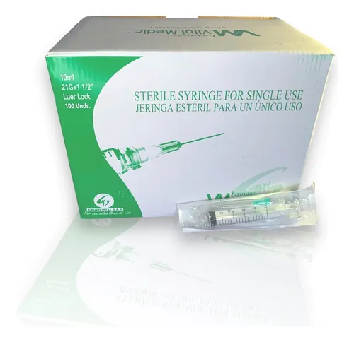 JERINGA 10 ML 21G*1 X 100 UN VITAL MEDIC