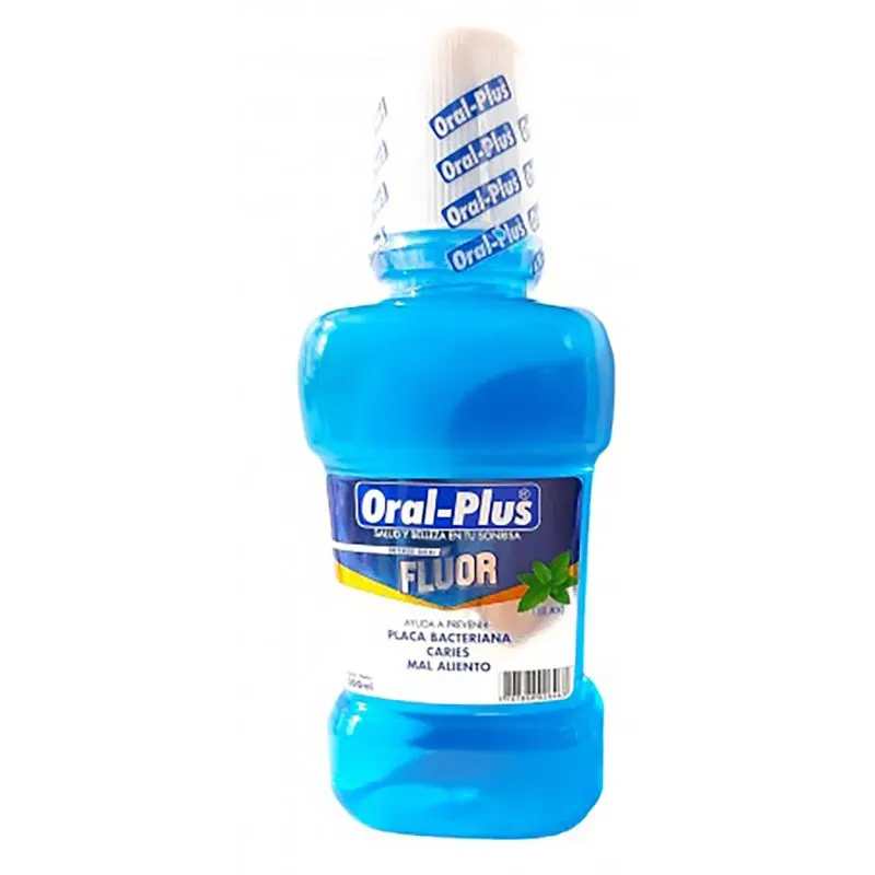 ENJUAGUE BUCAL FLUOR X 300ML ORAL PLUS