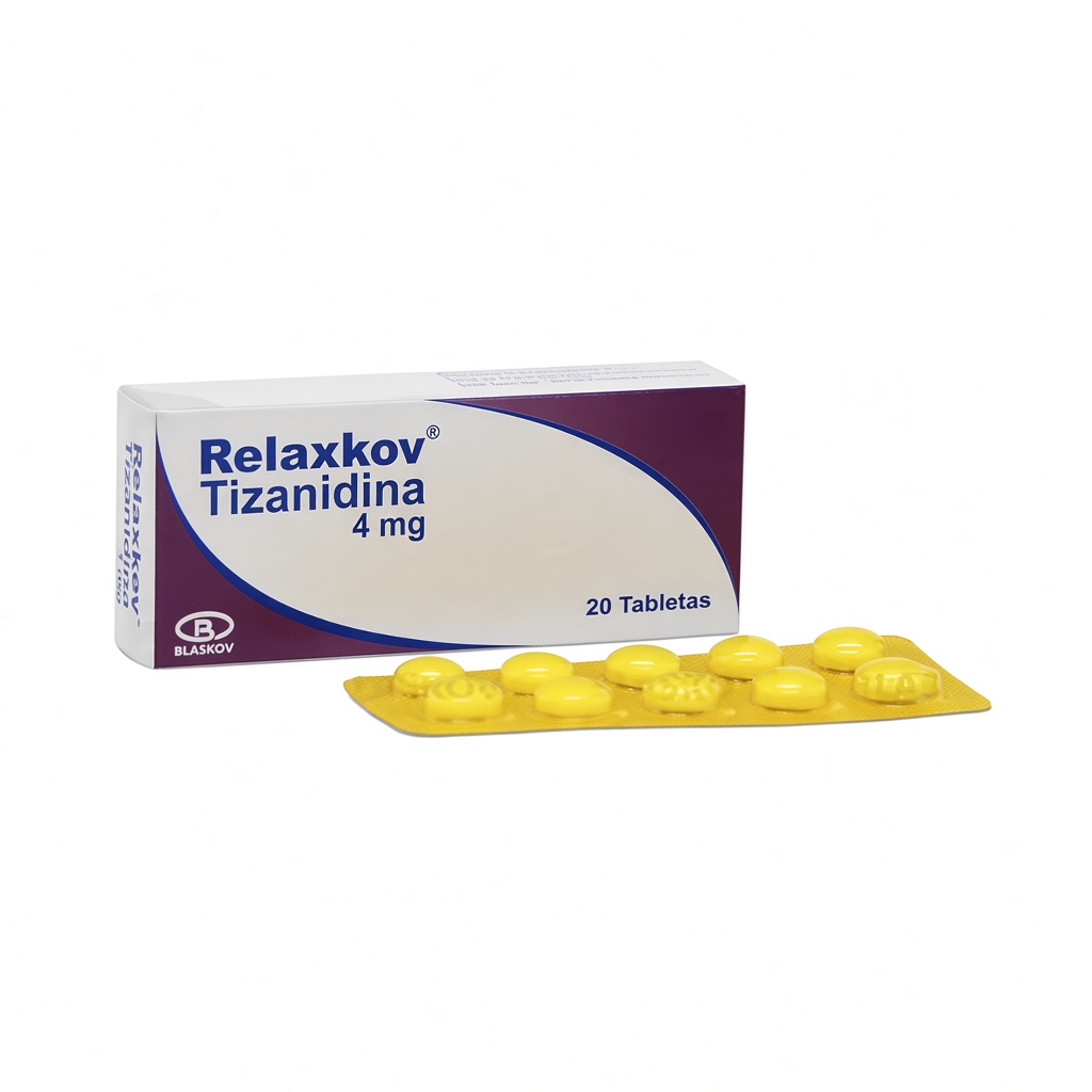RELAXKOV (TIZANIDINA) 4MG X 20TABS BLASK