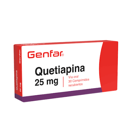 QUETIAPINA 25 MG X 30 TABS GENFAR