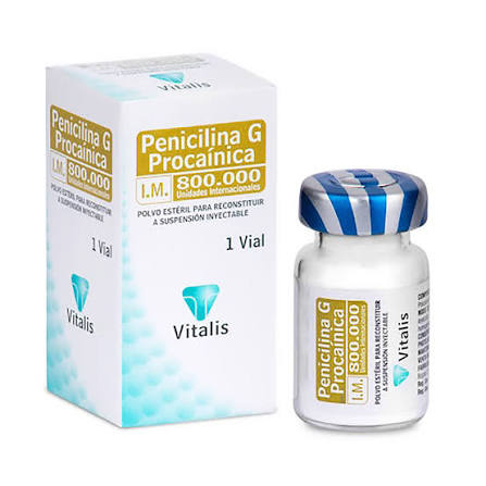 PENICILINA PROCAINICA 800.000 X 1 AMP VI